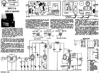 Decca Deccalian schematic circuit diagram